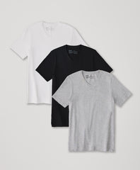 Organic Cool Stretch V-Neck Undershirt 3-Pack