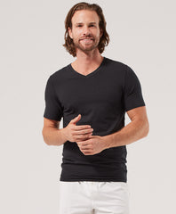Organic Cool Stretch V-Neck Undershirt 4-Pack