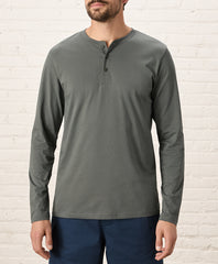 Organic Softspun Long Sleeve Henley