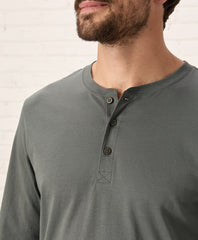 Organic Softspun Long Sleeve Henley