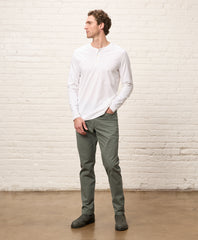 Organic Softspun Long Sleeve Henley