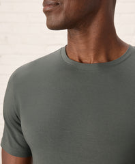 Organic Luxe Essential Slim Fit Crewneck Tee