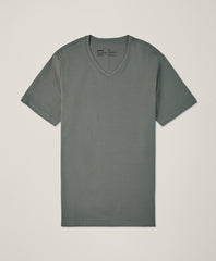 Organic Luxe Stretch Jersey Slim V-Neck Tee
