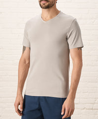 Organic Luxe Stretch Jersey Slim V-Neck Tee