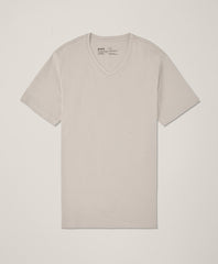Organic Luxe Stretch Jersey Slim V-Neck Tee
