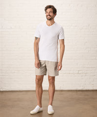 Organic Luxe Stretch Jersey Slim V-Neck Tee