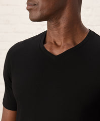 Organic Luxe Stretch Jersey Slim V-Neck 3-Pack