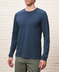 Organic Softspun Essential Crewneck Long Sleeve Tee