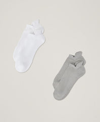 Organic Tabbed Ankle Socks 2-Pack