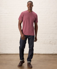 Organic Featherweight Slub V-Neck Tee