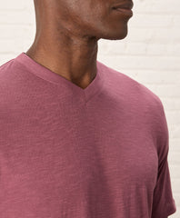 Organic Featherweight Slub V-Neck Tee