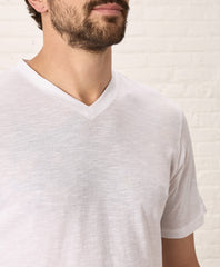 Organic Featherweight Slub V-Neck Tee