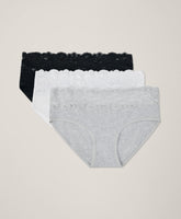 Organic Lace Waist Brief 3-Pack