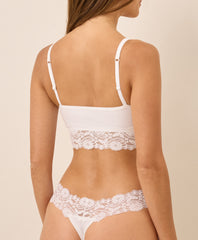 Organic Lace Waist Thong 3-Pack