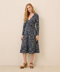 Organic Fit & Flare Wrap Dress