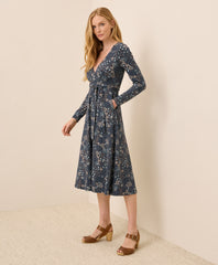 Organic Fit & Flare Wrap Dress