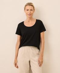 Organic Softspun Scoop Neck Tee