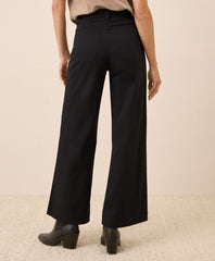 Organic Stretch Twill Wide Leg Pant
