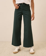 Organic Stretch Twill Wide Leg Pant