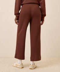 Organic Thermal Waffle Wide Leg Pant