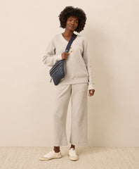 Organic Thermal Waffle Wide Leg Pant