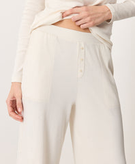 Organic Dream Rib Wide Leg Lounge Pant