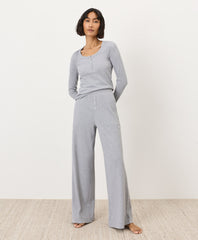 Organic Dream Rib Wide Leg Lounge Pant