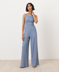 Organic Dream Rib Wide Leg Lounge Pant