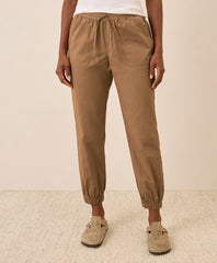 Organic Stretch Poplin Jogger