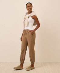 Organic Stretch Poplin Jogger