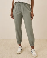 Organic Stretch Poplin Jogger
