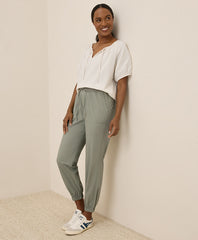 Organic Stretch Poplin Jogger