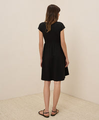 Organic Fit & Flare Crossover Dress