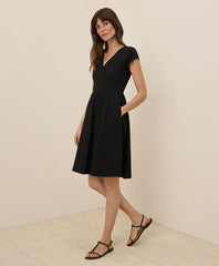 Organic Fit & Flare Crossover Dress