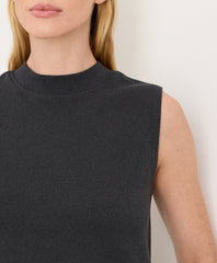 Organic Airplane Mock Neck Shell
