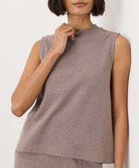 Organic Airplane Mock Neck Shell