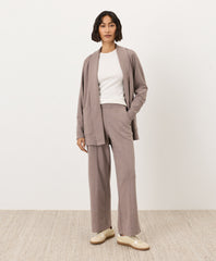 Organic Airplane Pintuck Wide Leg Pant