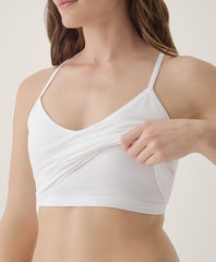 Organic Everyday Shelf Bra Cropped Camisole