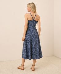 Organic Fit & Flare Midi Dress