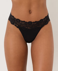 Organic Lace Waist Thong