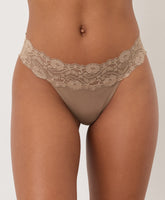 Organic Lace Waist Thong