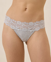 Organic Lace Waist Thong
