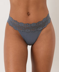 Organic Lace Waist Thong
