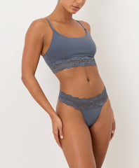 Organic Lace Waist Thong