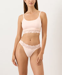 Organic Lace Waist Thong