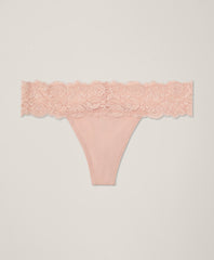 Organic Lace Waist Thong