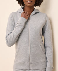 Organic Brushed Fleece Zip Hoodie
