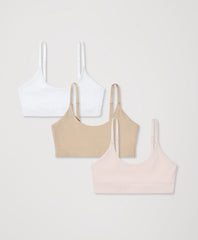 Organic Everyday Modern Scoop Bralette 3-Pack