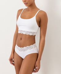 Organic Lace Modern Scoop Bralette