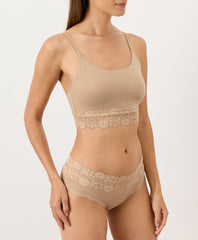 Organic Lace Modern Scoop Bralette 3-Pack